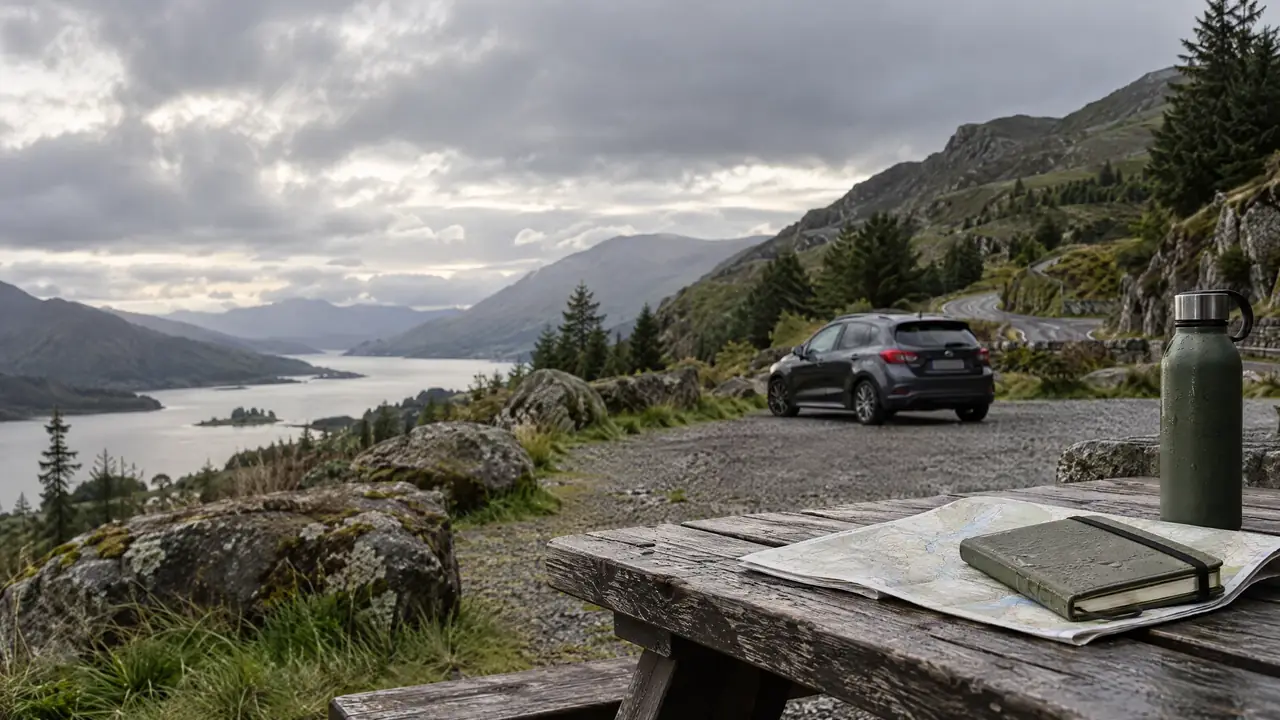 Travel scene illustrating Open Road Fieldbook